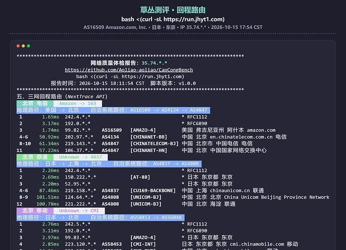 回程路由